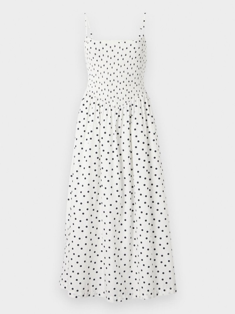 Abercrombie & Fitch Sydney Smocked Dipped Waist Midi Dress - Picture 5 of 8
